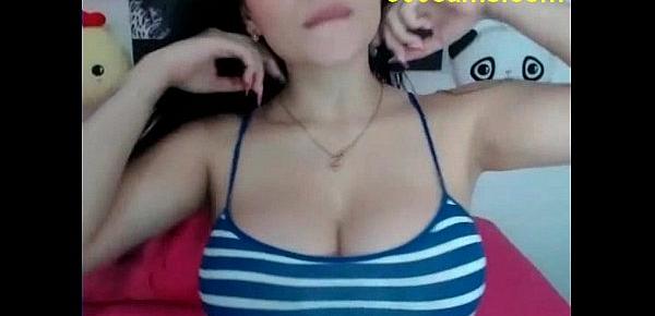  Big Boobs College Webcam Girl Proud Of Her Big Boobs